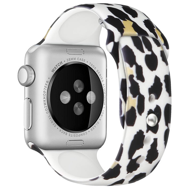 For Apple Watch Series 9 8 7 41mm 6 5 4 SE (2023) SE(2022) SE 40mm 3 2 1 38mm Silicone Watch Band Fadeless Pattern Printed Sport Strap Replacement For Apple Watch Series 9 8 7 41mm 6 5 4 SE (2023) SE(2022) SE 40mm 3 2 1 38mm Silicone Watch Band Fadeless Pattern Printed Sport Strap Replacement